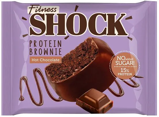 Protein cookie with chocolate brownie "Fitness Shock Brownie" 50g
