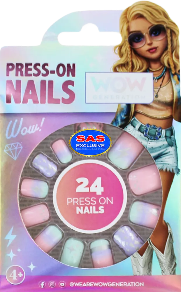 Kids artificial nails "WOW generation" 24 pcs
