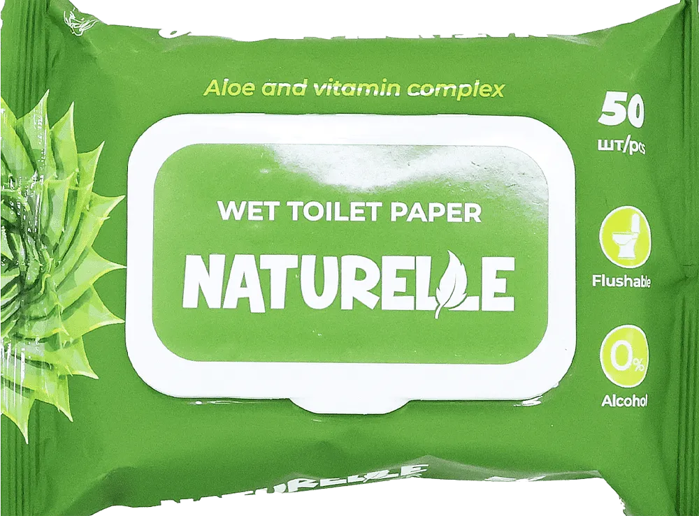 Զուգարանի թուղթ խոնավ «Naturelle Aloe & Vitamin Complex» 50 հատ
