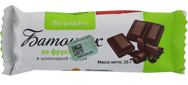 Шоколадный батончик "Петродиет" 35г 