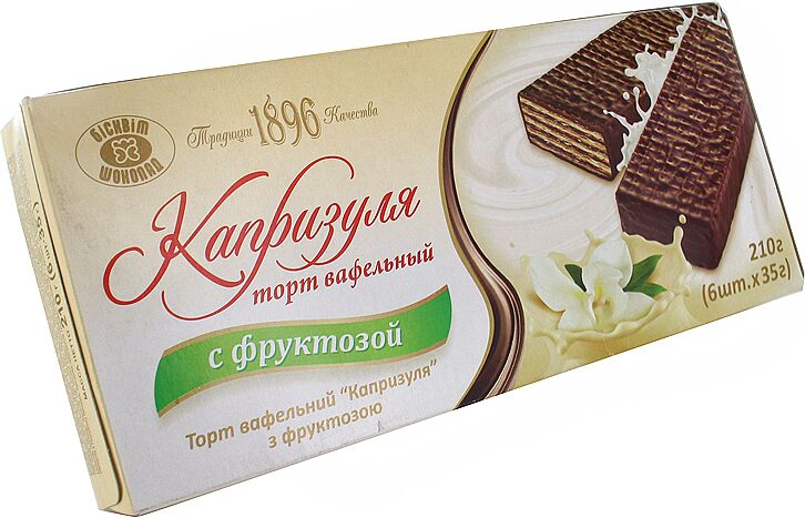 Вафельный торт шоколадный "Капризулья" 210г