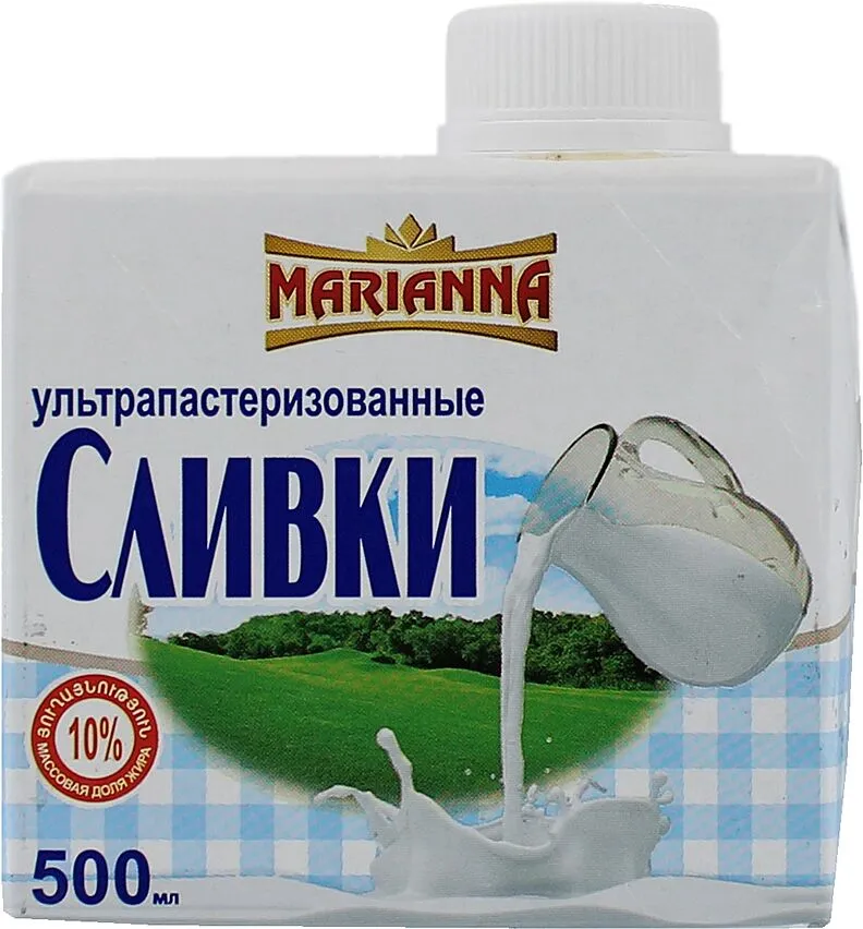 Cream "Marianna" 500ml, richness: 10%
