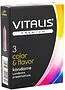 Condoms "Vitalis Color and Flavor" 3pcs