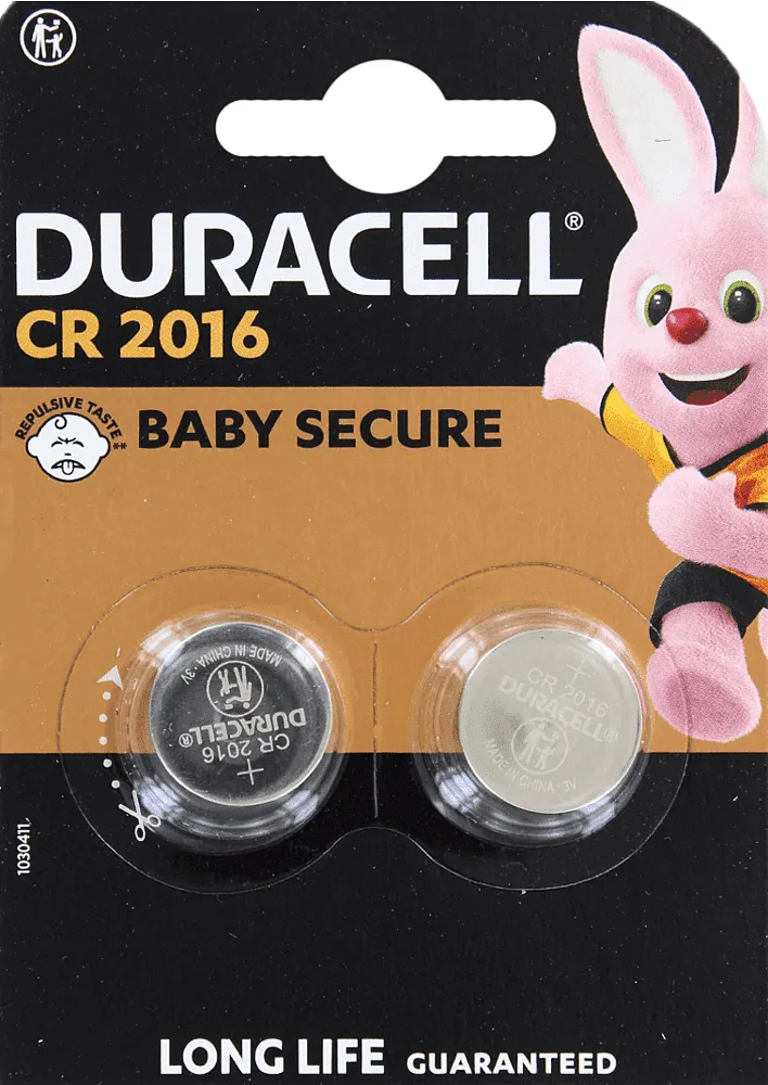 Lithium battery "Duracell CR2016" 2 pcs
