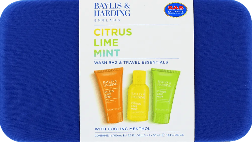 Набор для ухода за телом "Baylis & Harding Citrus Lime Mint" 3 шт