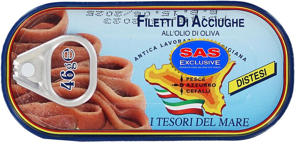 Anchovies with in oil "Pesce Azzurro Cefalu" 46g
