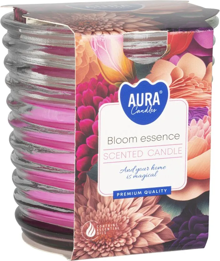 Aromatic candle "Aura Bloom Essence" 130g
