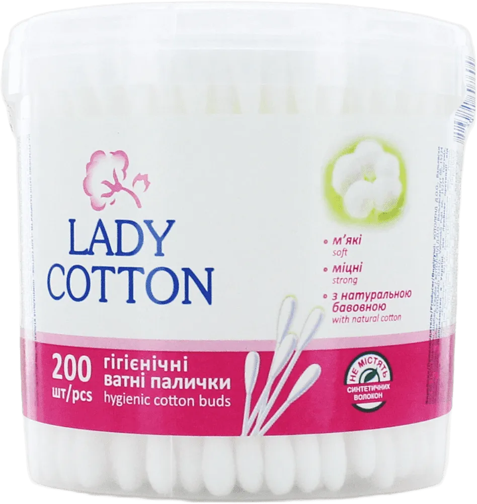 Cotton buds "Lady Cotton" 200 pcs