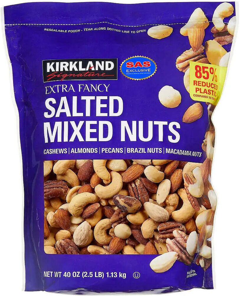 Salty mixed nuts "Kirkland" 1.13kg
