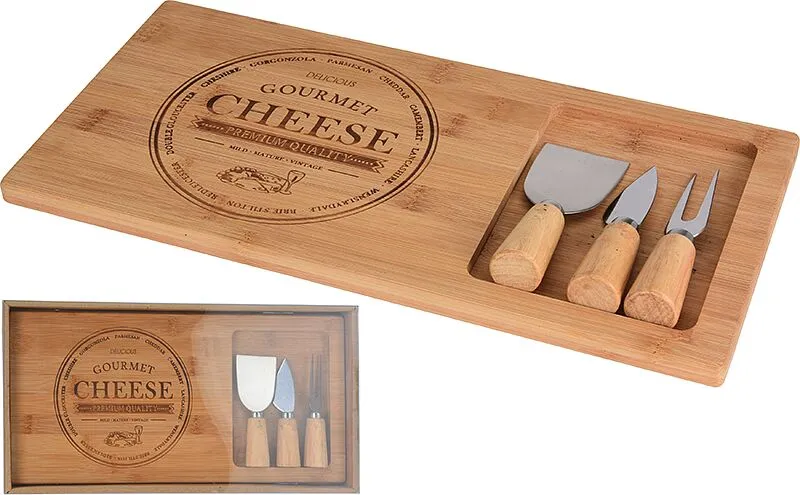 Cutting board and knives "Excellent Houseware"