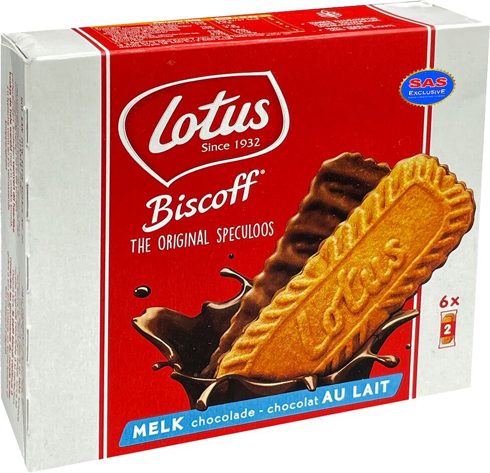 Cookies with chocolate "Lotus Biscoff" 162g
