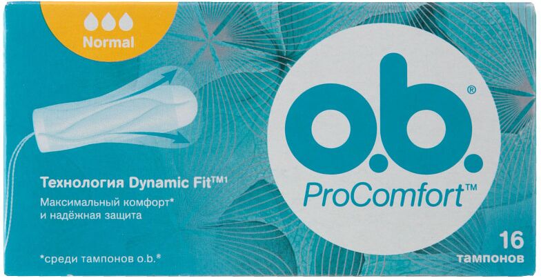 Tampons "o.b. Pro Comfort Silk Touch Normal" 16pcs.