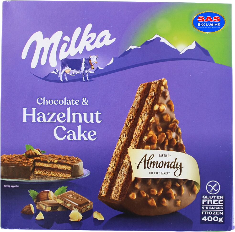 Торт замороженный "Milka Almondy Hazelnut" 400г