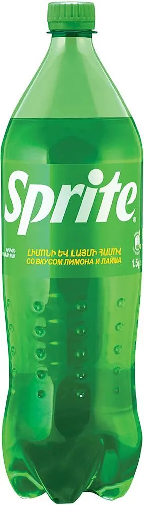 Refreshing carbonated drink "Sprite" 1.5l Lemon & lime