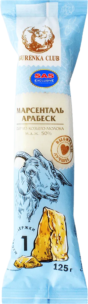 Goat cheese "Burenka Club Marsenthal Arabesque" 125g