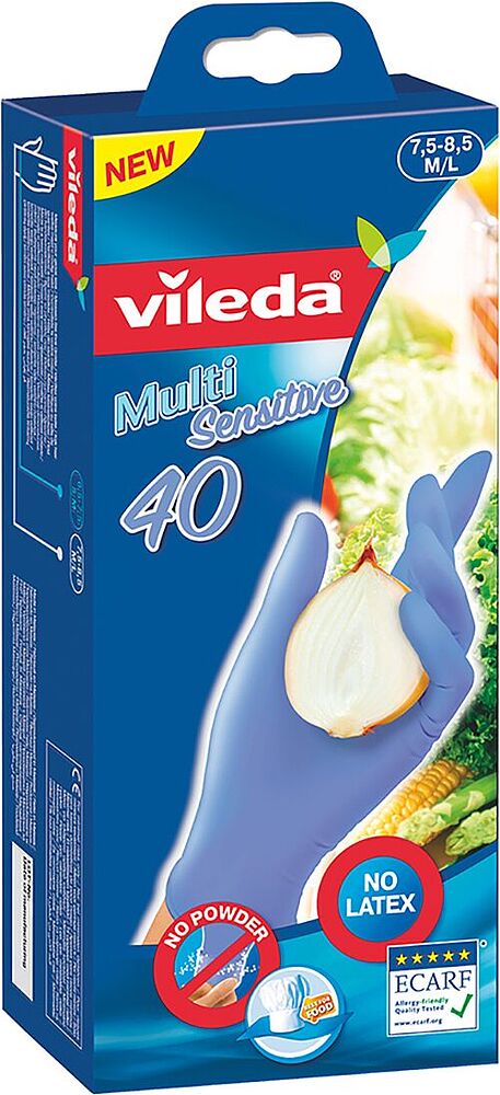 Ռետինե ձեռնոցներ «Vileda Multi Sensiive» M/L
