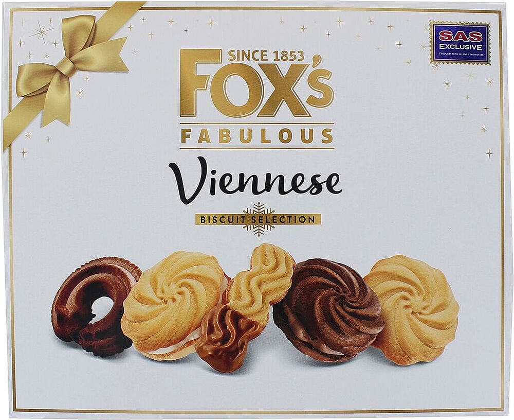 Թխվածքաբլիթների տեսականի «Fox's Vienesse» 350գ
