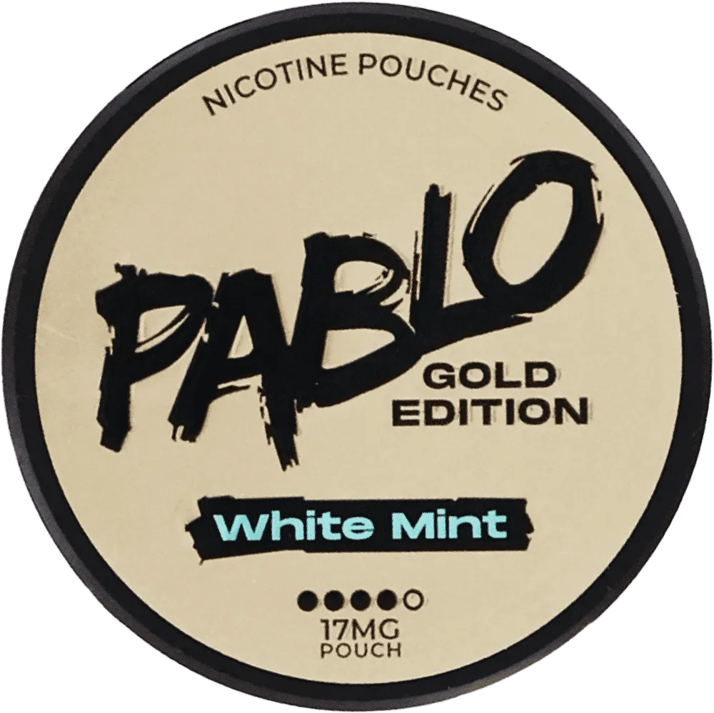 Nicotine mint flavored pouches "Pablo Gold Edition White Mint" 17mg
