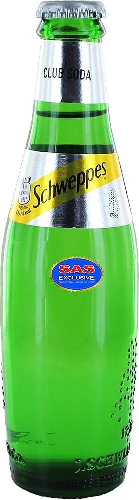 Refreshening carbonated drink "Schweppes" 0.25l 

