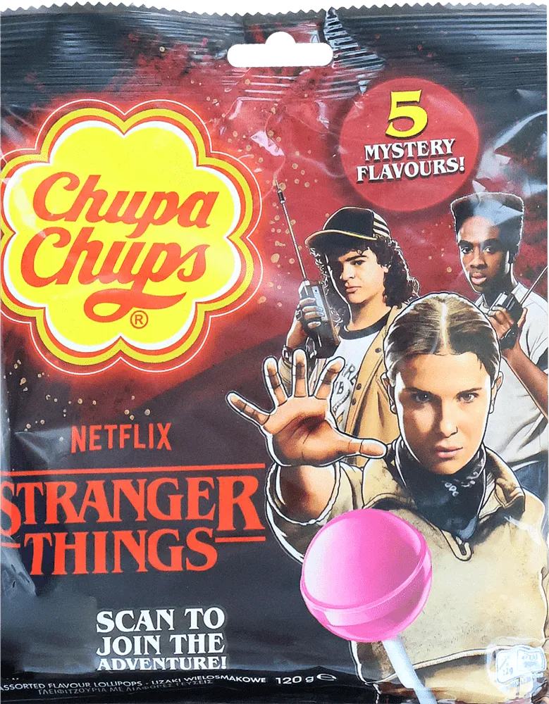 Սառնաշաքար մրգային և վանիլային «Chupa Chups Stranger Things» 10*12գ