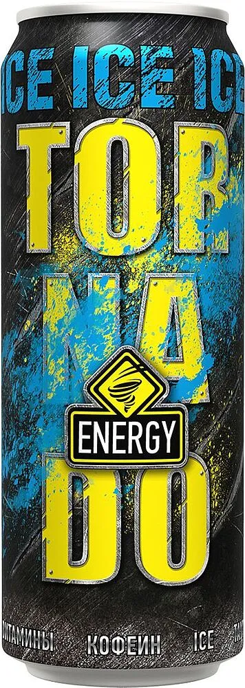 Energy carbonated drink "Tornado Ice" 0.45l
