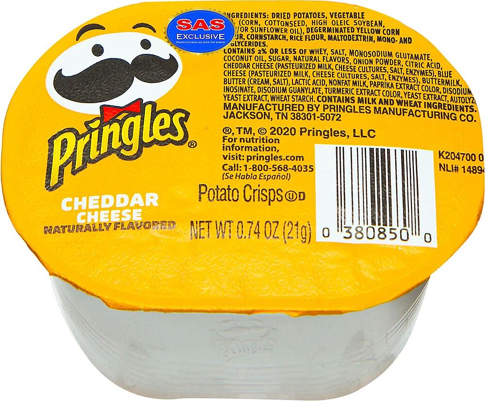 Չիպս «Pringles» 21գ Պանիր