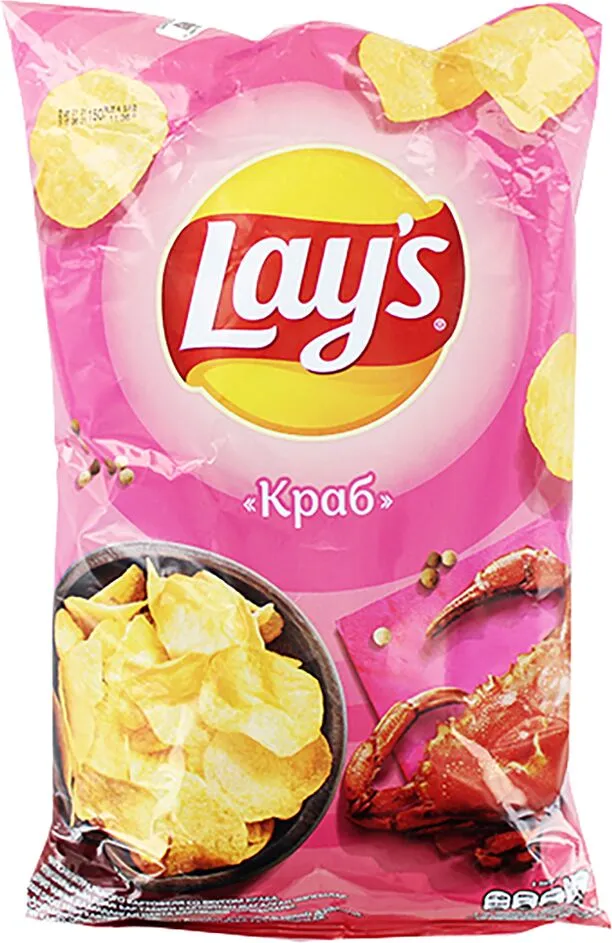 Crab flavored chips "Lay's Crab" 150g 