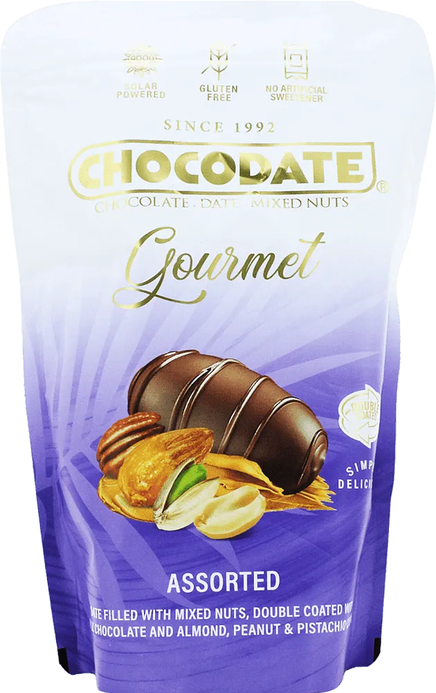 Date in chocolate "Chocodate Gourmet Assorted" 150g
