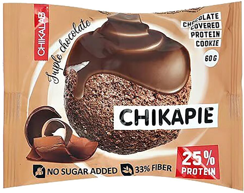 Печенье протеиновое с шоколадом "Chikalab Chocolate" 60г