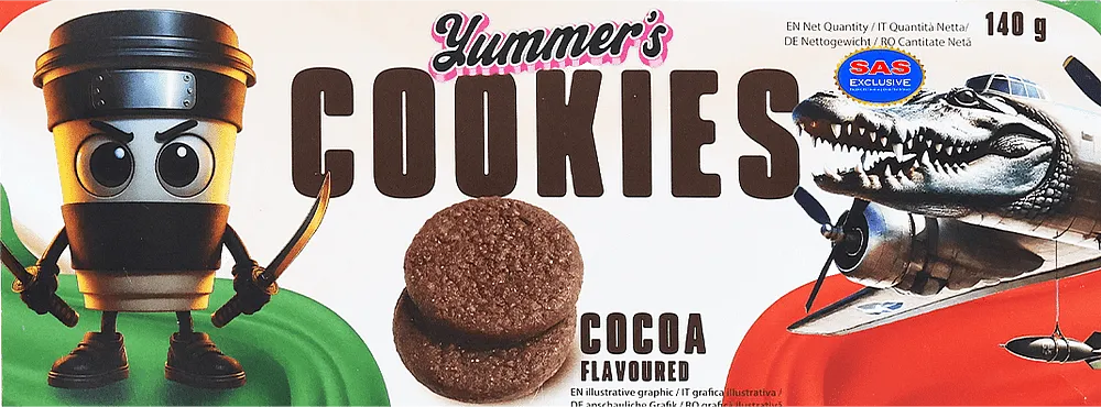 Cocoa cookies "Yummer's Cookies" 140g
