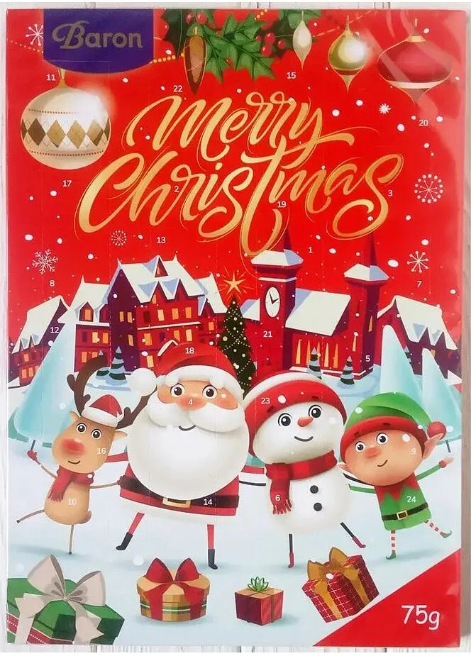 Pre-Christmas calendar for children "Excellent Baron Advent Calendar" 75g