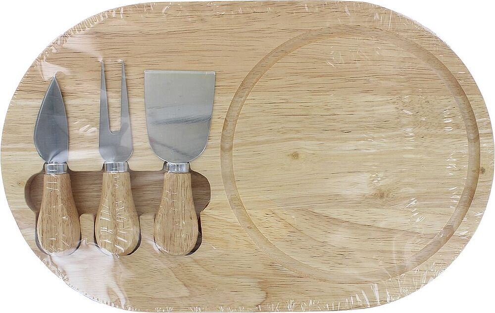Cutting board and knives 