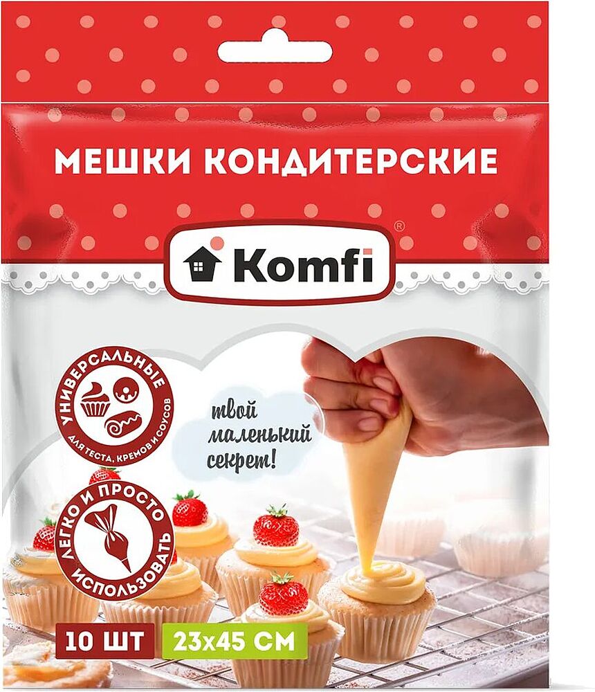 Disposable pastry bags "Komfi" 10 pcs