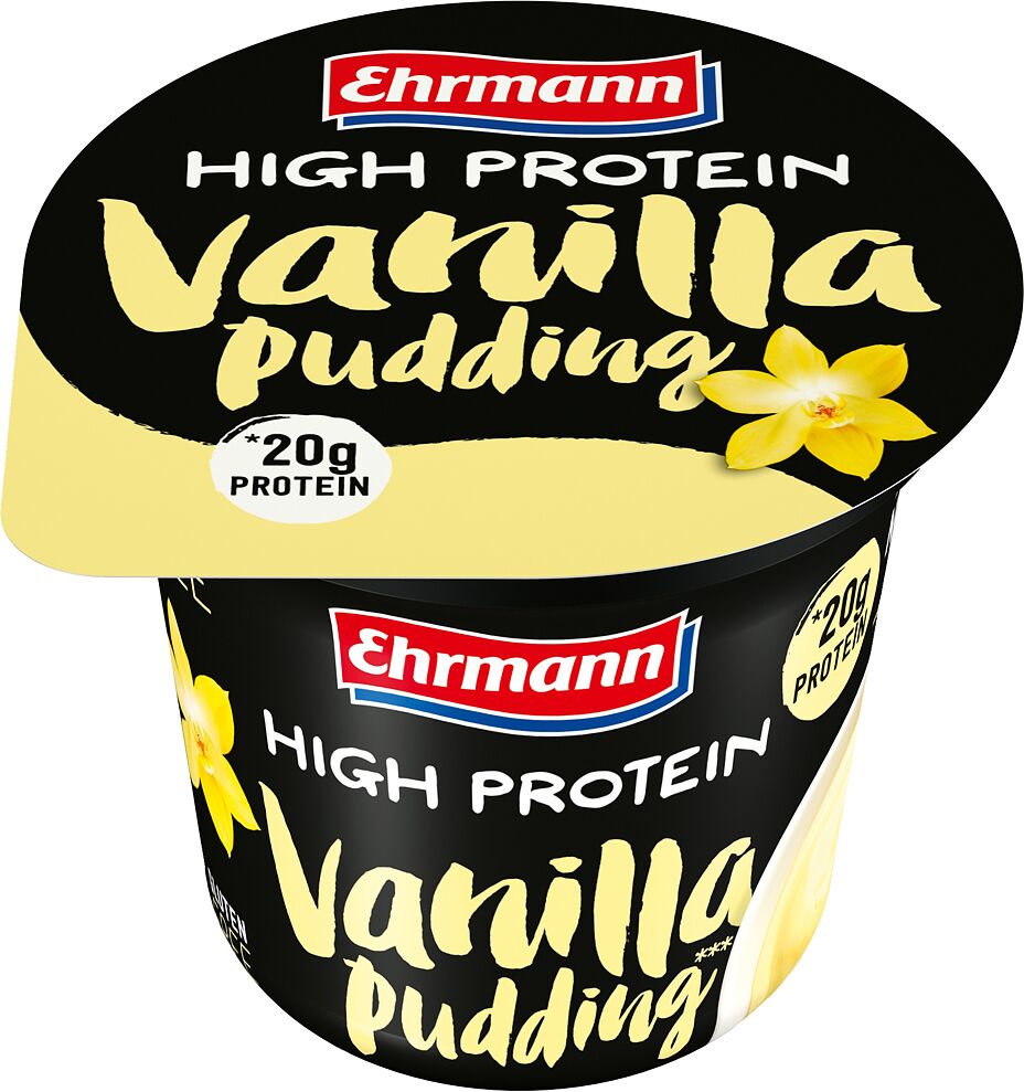 Vanilla pudding "Ehrmann High Protein" 200g, richness: 1.5%  	