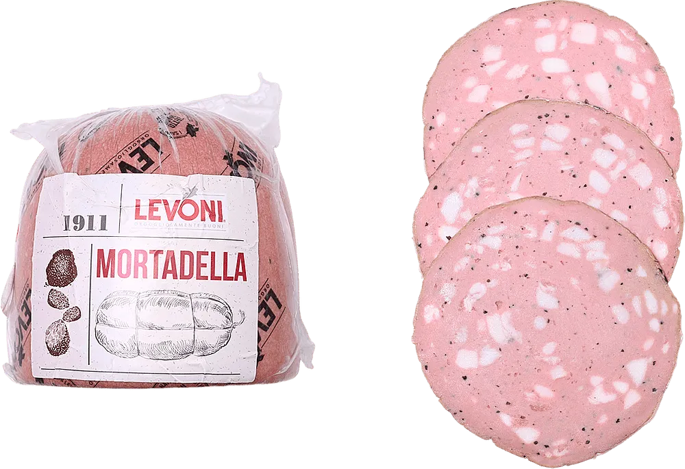 Boiled sausage with truffle "Levoni Mortadella"