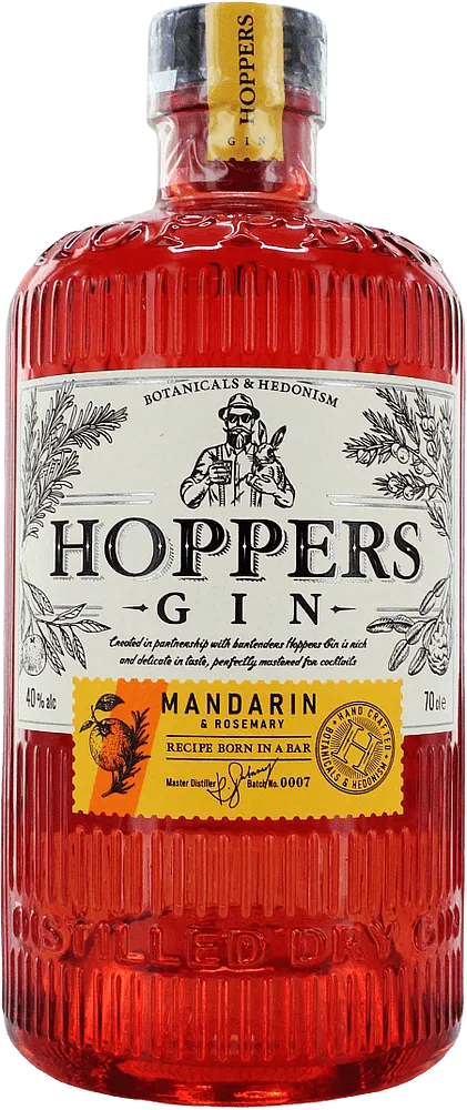 Gin "Hoppers Mandarin & Rosemary" 0.7l
