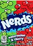 Watermelon & cherry flavored candies "Nerds" 46g
