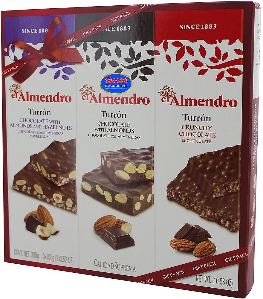 Տուրոն շոկոլադապատ «El Almendro» 300գ  