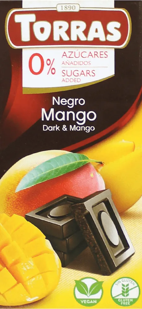 Chocolate bar with mango "Torras" 75g