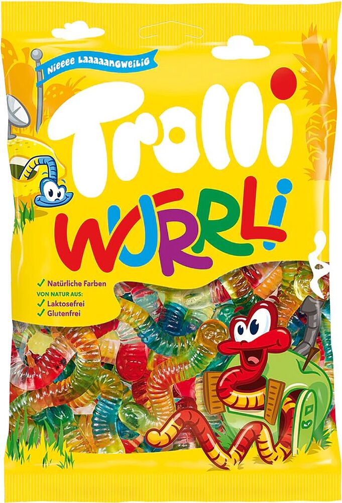 Դոնդողե կոնֆետներ «Trolli Wurrli» 200գ
