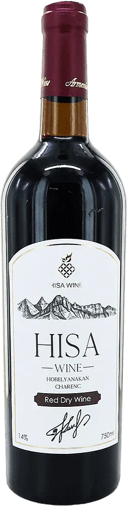 Red wine "Hisa Hobelyanakan Charenc" 0.75l