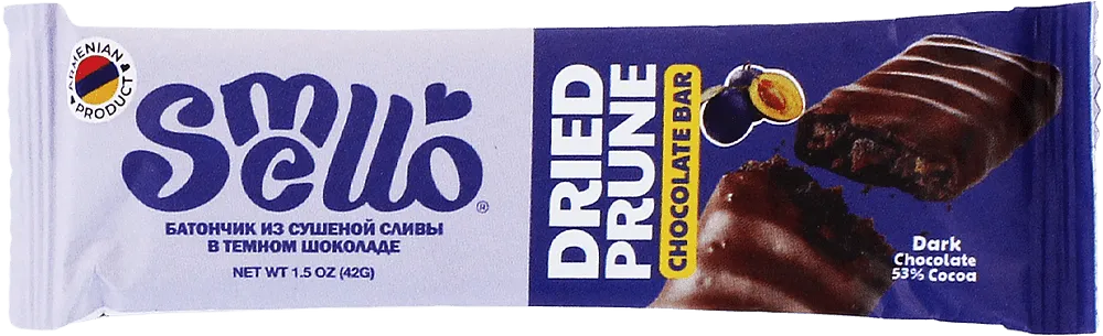 Chocolate bar with prune filling "Smello" 45g