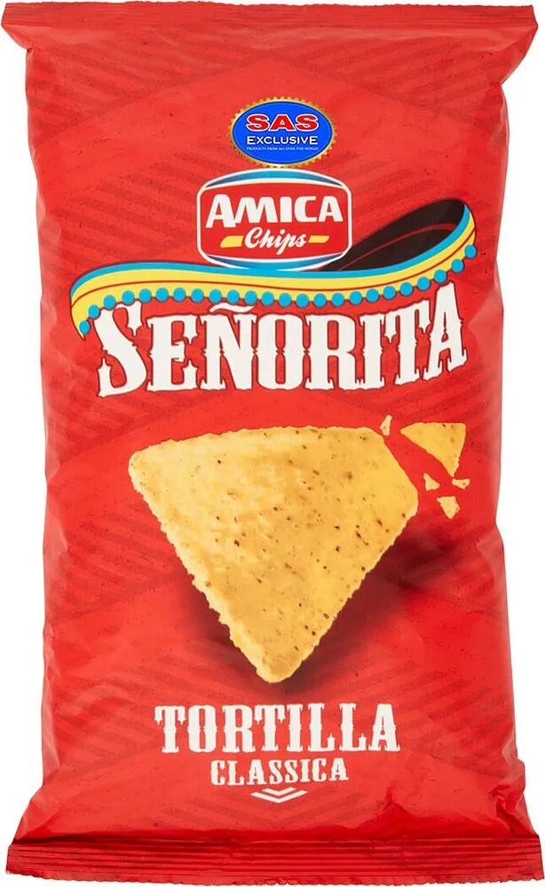 Չիպս օրիգինալ «Amica Tortilla Natural» 200գ 