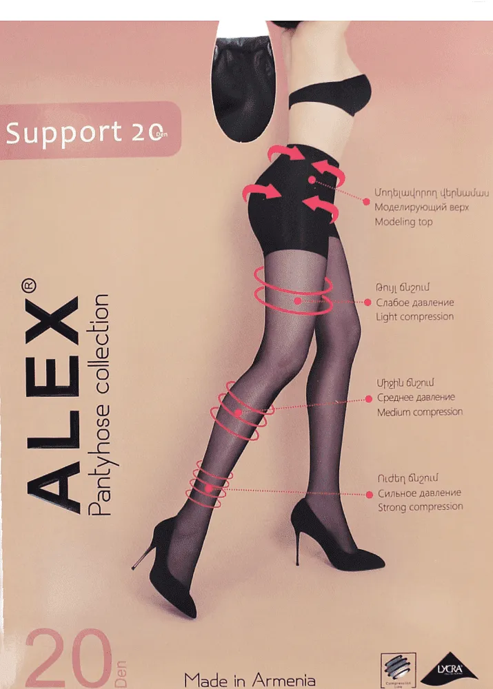 Black tights "Alex Support 20 Den N3"
