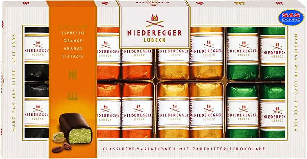 Chocolate candies collection "Niederegger Lubeck" 200g

