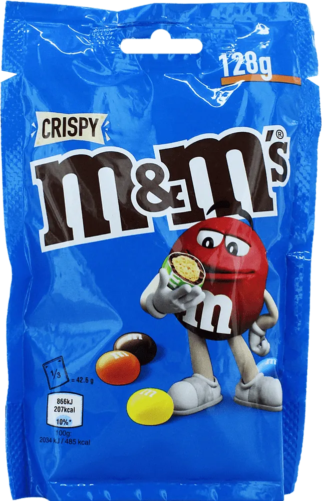 Դրաժե շոկոլադե բրնձի միջուկով «M&M's Crispy» 128գ
