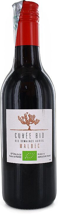 Red wine "Cuvée Bio des Domaines Auriol Malbec" 250ml