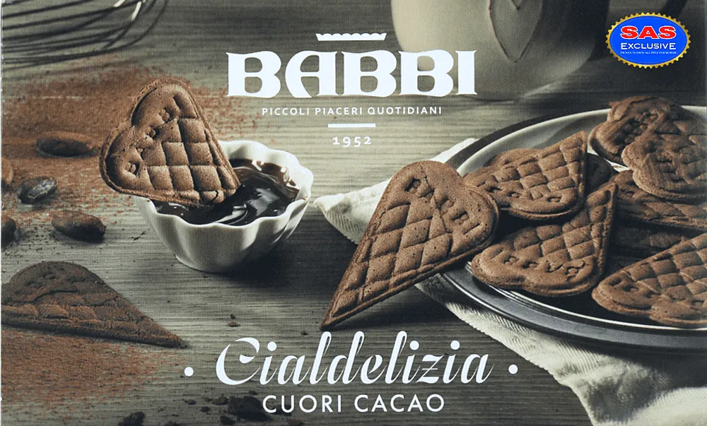 Cocoa wafer "Babbi Cialdelizia" 60g
