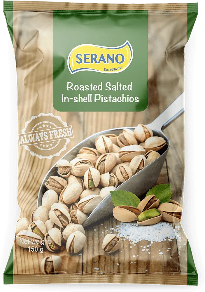 Salty pistachios "Serano Always Fresh" 150g

