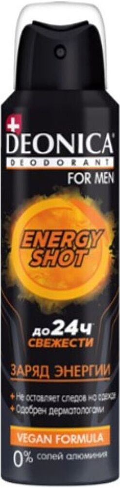 Антиперспирант-дезодорант "Deonica Energy Shot Men" 150мл
